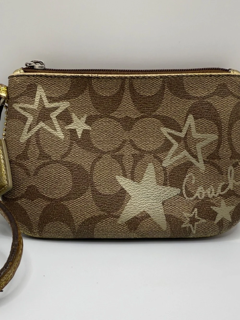 ALLURING COACH STAR LOGO MONOGRAM WRISTLET!